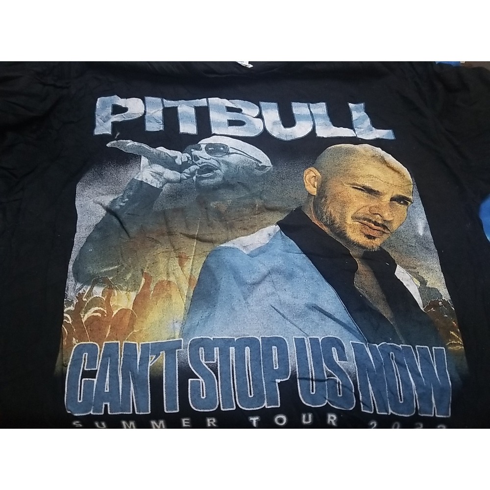 Pitbull 2022 Can't Stop Us Now Tour T-shirt Medium Sean Paul Reggaeton T-shirt - Picture 1 of 6